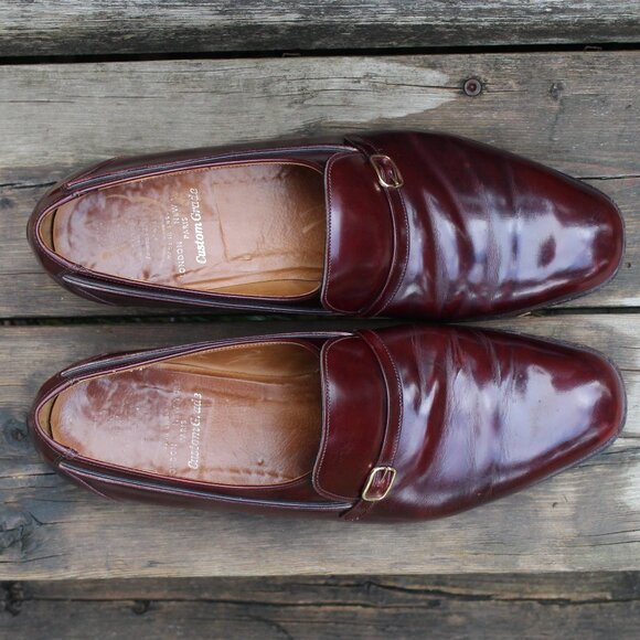 Church's Burgundy Leather Buckle Loafer, Size 9.5 D US, Made in England, GUC - Picture 9 of 14